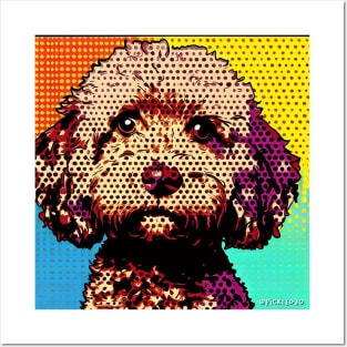 Poodle Cross  Pop Art Posters and Art